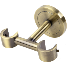 Függönyrúd tartó 50 mm x 90 mm x 100 mm sárgaréz karnis, függönyrúd