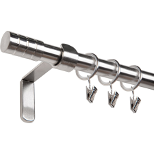 Függönyrúdkészlet fém 160 cm - 19 mm kúp inox karnis, függönyrúd
