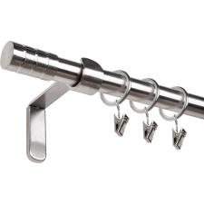  Függönyrúdkészlet fém 240 cm - 19 mm kúp inox karnis, függönyrúd