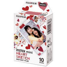 Fujifilm Instax Mini Film "Heart Sketch" 10 lap/csomag (4547410497588) fotópapír