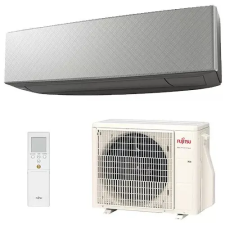 Fujitsu Design ASYG07KETE-B / AOYG07KETA oldalfali split klíma szett 2,0 kW, fekete klíma beltéri egység