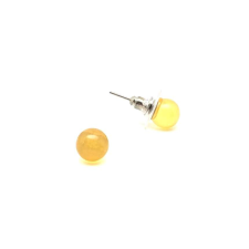 Fülbevaló golyó kalcit narancs 5-5,5mm fülbevaló