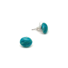 Fülbevaló ovális amazonit 10x12mm fülbevaló