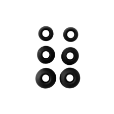  Fülhallgató gumi - 3 pár (3 méretben) szilikon, fekete audió kellék