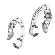  Fülhallgató rögzítő csipesz, átlátszó audió kellék