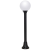 Fumagalli MIZAR/250 LED 6W 4K E27 kültéri állólámpa opál/fekete (G25.151.000.AYF1L) (G25.151.000.AYF1L)