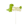Fundrag Torta beszúró, topper - Happy birthday dinoval