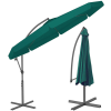 FUNFIT prémium dönthető kerti Napernyő acél vázzal és hajtókarral 3,5m #zöld