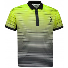  Funkcionális férfi póló prémium gallérral ALTISPORT VOJ/ALM031TR05 FEKETE/NEONSÁRGA méret: S