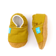 FUNKIDZ Első lépés cipő - puhatalpú kiscipő - Mustár 12-18 hónap gyerek cipő