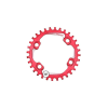 Funn Solo NW első lánckerék, 32T, 4x96 mm (aszimmetrikus), 1x10-11s, narrow-wide, alumínium, piros