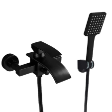  Fürdőszoba csaptelep, sárgaréz felépítés, kortárs kialakítás, Matt fekete b csaptelep