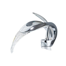  Fürdőszoba csaptelep, sárgaréz szerkezet, egykaros működtetésű, rövid króm csaptelep