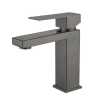  Fürdőszoba mosogató csaptelep, Blackswan, M311 típus, rövid antracitszürke modell, 18,5 cm