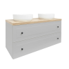  Fürdőszoba szekrény a munkalap alatt Naturel Forli 120x45x46 cm szürke szőnyeg FORLI120GMD