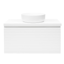  Fürdőszoba szekrény mosdó alatt Naturel Savona 98x43x44,8 cm fehér fényű fürdőszoba bútor