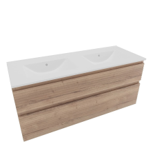  Fürdőszoba szekrény mosdóval Naturel Savona 118x53x44,8 cm tölgy Halifax matrac SAVONA2120DH fürdőszoba bútor