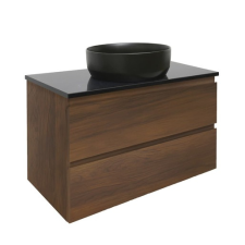  Fürdőszoba szekrény takarólemezzel SAT B-Way 99x50x45 cm diószőnyeg BWAY2100NUTZ fürdőszoba bútor