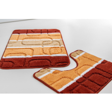 Fürdőszoba szőnyeg 2 részes Rectangle narancs 50x80cm lakástextília