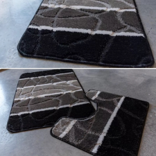 Fürdőszoba szőnyeg 3 részes Komplex szürke 50x80cm lakástextília