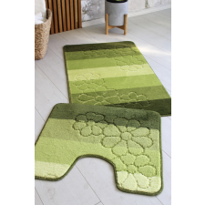 Fürdőszoba szőnyeg Extra Nagy zöld margarétás 2 részes 60x100cm lakástextília