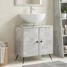  Fürdőszobai mosdószekrény BREDA Betonszürke 59,5 x 31,5 x 59 cm fürdőszoba bútor