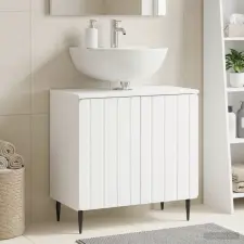  Fürdőszobai mosdószekrény ZWOLLE Fehér 59,5 x 31,5 x 59 cm fürdőszoba bútor