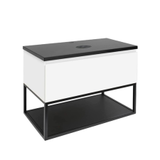  Fürdőszobaszekrény fedőlemezzel SAT B-Way 59x50x45 cm fehér fényes BWAY60WZF fürdőszoba bútor