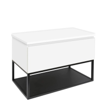 Fürdőszobaszekrény fedőlemezzel SAT B-Way 79x57x45 cm fehér fényes BWAY80WDESK fürdőszoba bútor