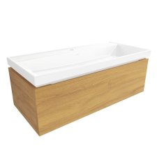  Fürdőszobaszekrény mosdókagylóval SAT Feel 100x30x46 cm mézes tölgy matt SATFEEL100DMU4 fürdőszoba bútor