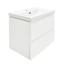  Fürdőszobaszekrény mosdóval Cersanit Dormo 60x62x37,5 cm fehér lesk SIKONCMO004BL fürdőszoba bútor
