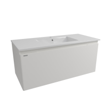 Fürdőszobaszekrény mosdóval Naturel Ancona 100x45x46 cm fehér ANCONA2100DVB fürdőszoba bútor