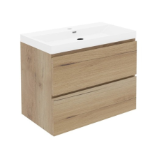 Fürdőszobaszekrény mosdóval SAT B-Way 59x50x45 cm tölgyfa mat BWAY260OAKU4 fürdőszoba bútor