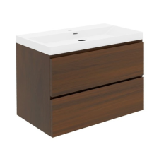  Fürdőszobaszekrény mosdóval SAT B-Way 79x30x45 cm diófa matt BWAY280NUTU4 fürdőszoba bútor