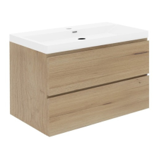  Fürdőszobaszekrény mosdóval SAT B-Way 99x50x45 cm tölgyfa mat BWAY2100OAKU4 fürdőszoba bútor