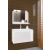 Furnitech Venezia Luna fürdőszobabútor + tükör + mosdó + szifon - 60 cm (fényes fehér)