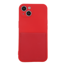 FUSION Card Apple iPhone 11 Szilikon Tok - Piros (FUS-CAC-IPH11-RE) mobiltelefon kellék