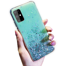 FUSION Glue Glitter Apple iPhone 13 Szilikon Tok - Zöld tok és táska