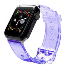 FUSION Light Apple Watch 2/3/4/5/6/SE/7 Szilikon szíj 38/40/41mm - Lila (FULAP40MMPU) okosóra kellék