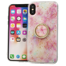 FUSION Marble Ring Apple iPhone 12 Mini Szilikon Tok - Rózsaszín tok és táska