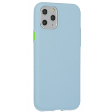 FUSION Solid Apple iPhone 7 / 8 / SE (2020) Szilikon Tok - Világoskék tok és táska