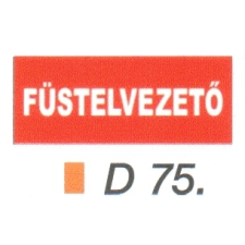 Füstelvezetö D75 információs címke