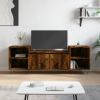  Füstös tölgy színű szerelt fa TV-szekrény 160x35x55 cm