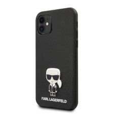 FUTER Eredeti előlap tok Karl Lagerfeld KLHCP12SIKMSBK iPhone 12 MINI fekete telefontok tok és táska