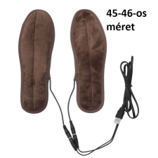 Fűthető talpbetét, melegítő talpbetét, cipőmelegítő 45-46-os méret lábápolás