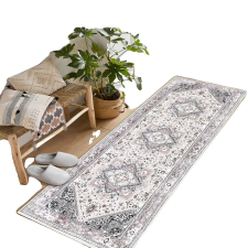  Futószőnyeg, geometrikus minta, csúszásgátló hátlap, B stílus, 60x230 cm lakástextília