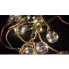  Füzér Strend Pro Solar Bulb, 10x LED, izzó alakú, napelemes, Hosszúság: 3,8 m