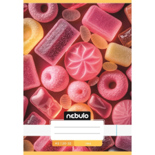  Füzet, A5, sima, 20-32, Cuki minták, 16 db/csomag Nebulo füzet
