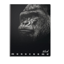  Füzet A/5 Pigna 42 lap Monocromo Black vonalas - gorilla füzet