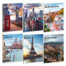  Füzet kockás ARS UNA A/4 40 lapos Extra kapcsos Cityscape füzet